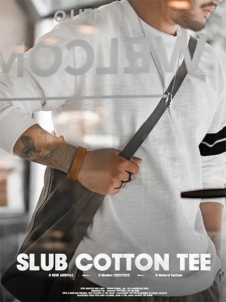 [당일배송][AMECAJI] Slub Cotton Long Sleeves T - 99스트릿