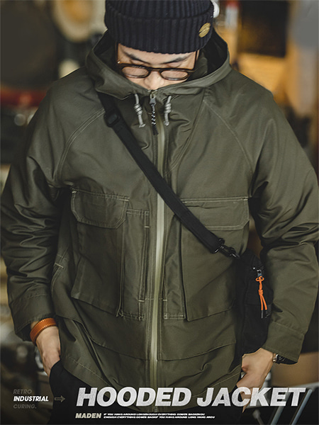 [당일배송][AMECAJI] Industrial Hooded Jacket - 99스트릿