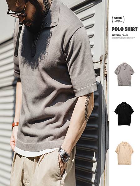 [AMECAJI] Polo Short Sleeves T - 99스트릿