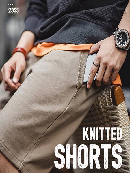 [AMECAJI] Knitted Shorts - 99스트릿
