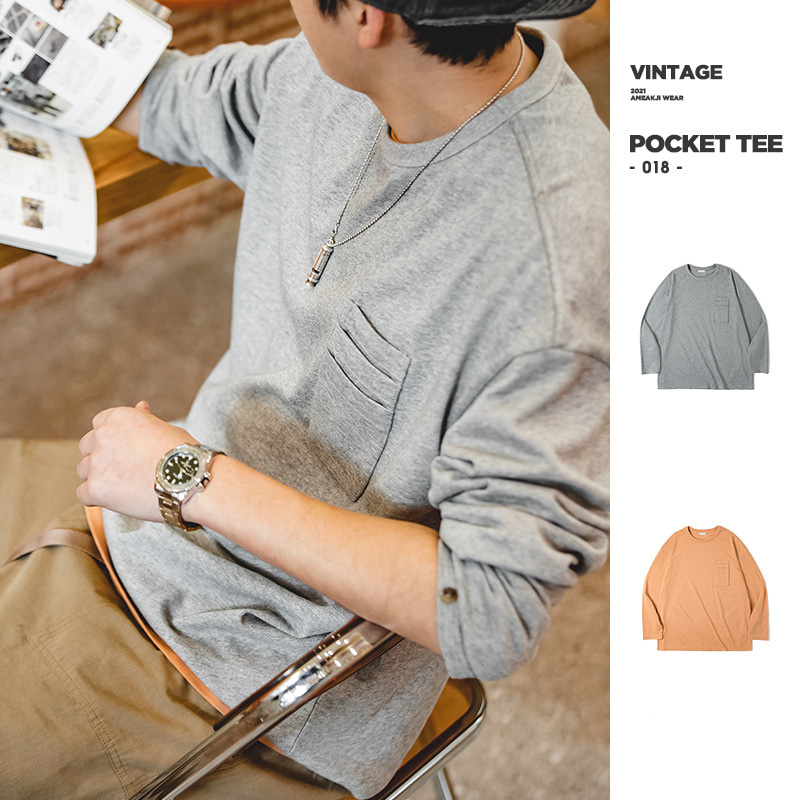 [AMECAJI] Vintage Poket Short Sleeves T - 99스트릿
